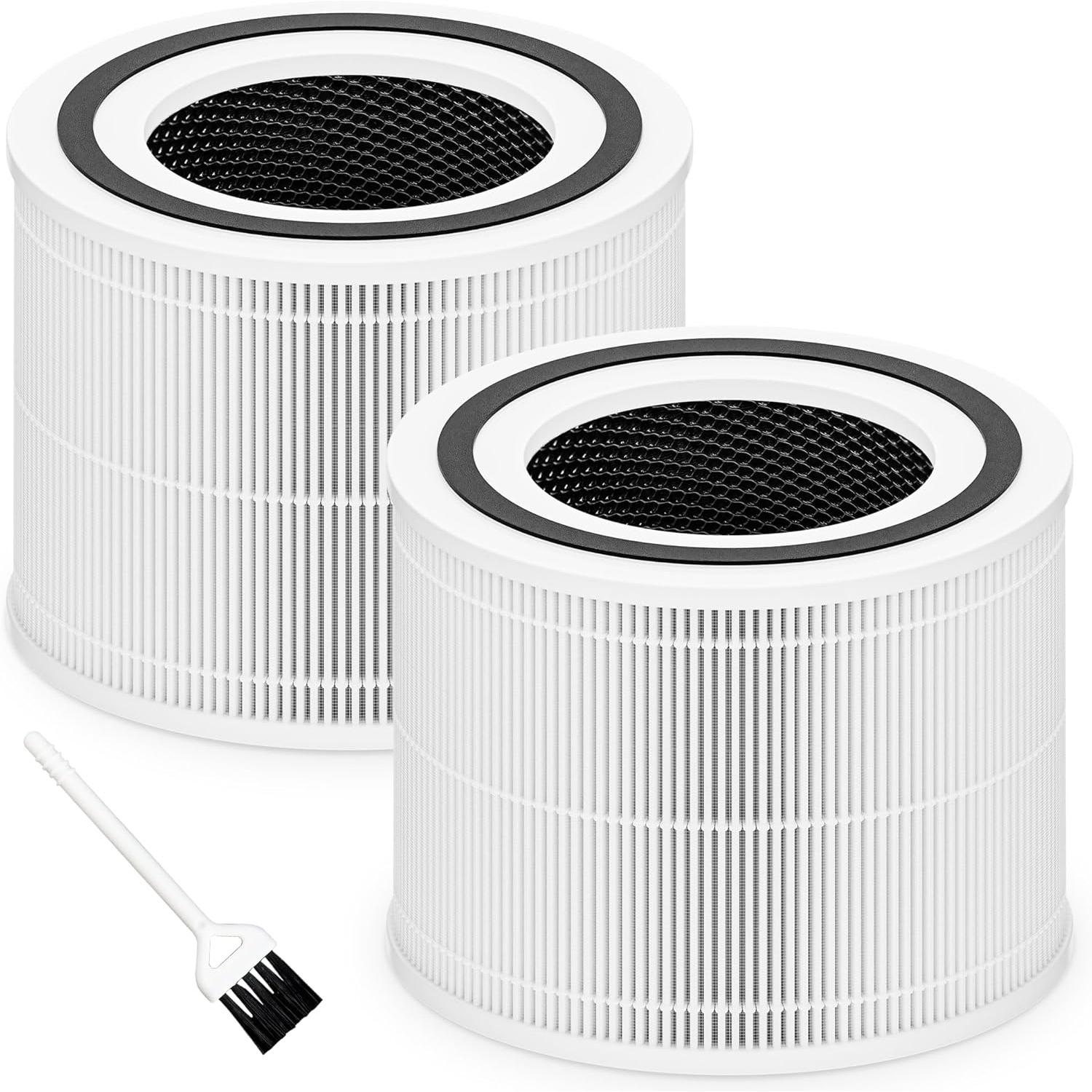 

Core 300 Replacement Filter for LEVOIT Core 300, Core 300S and Core 300-P Air Purifier, 3-in-1 H13 True HEPA Filter Replacement 2-Pack белый