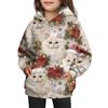 Girls' Hooded Tie-Dye Sweatshirt - Pullover Print Top