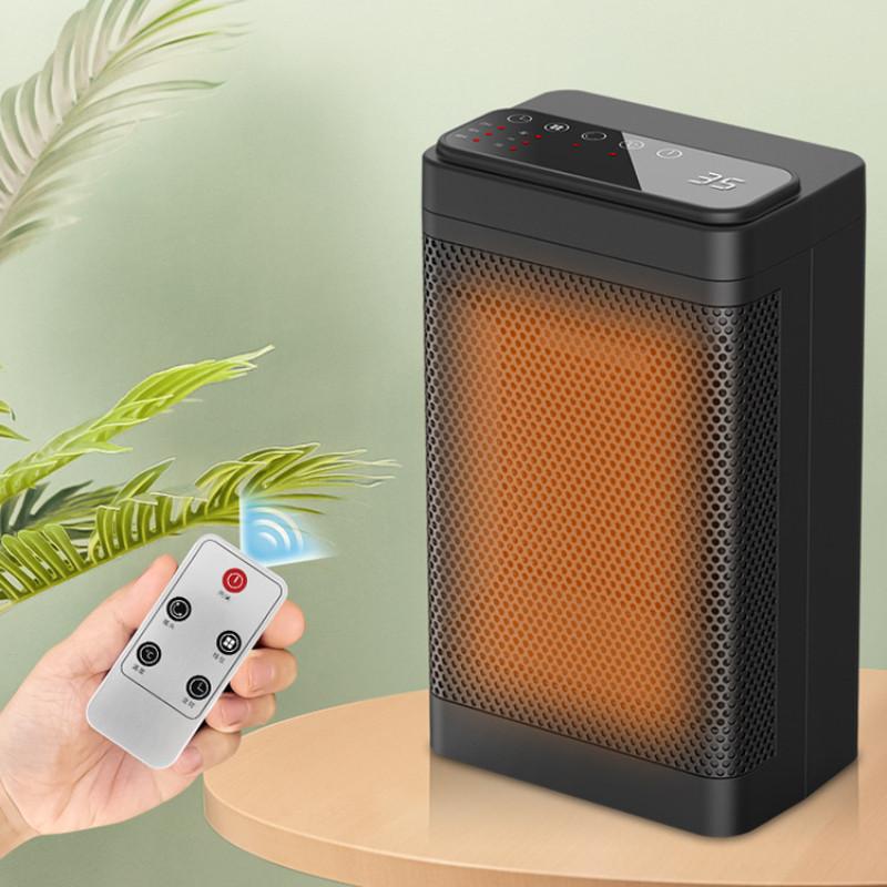 1500W Household Electric Heater Bedroom Office Desktop Mini Portable PTC Heater Remote Control Electric Heating Fans