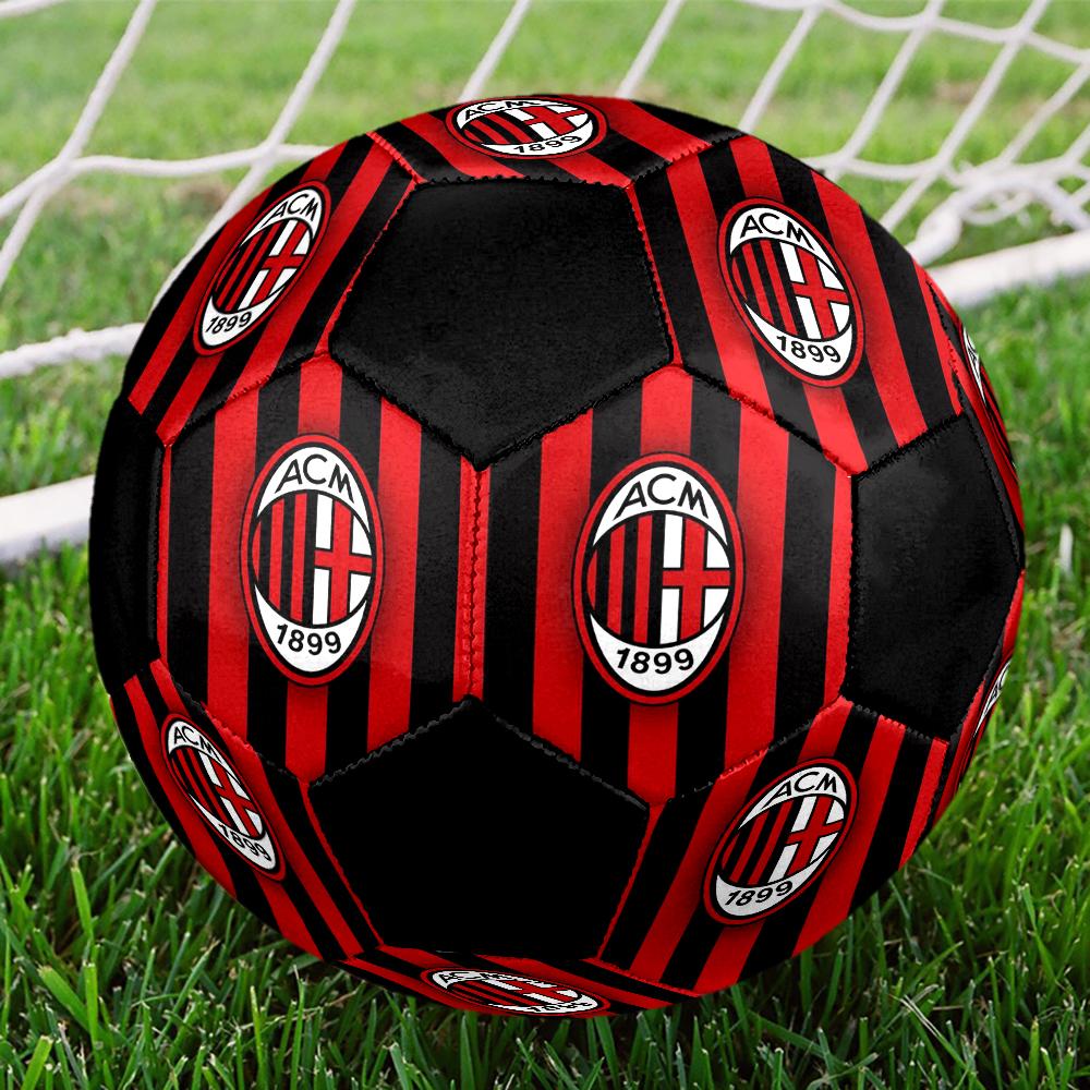 Pallone da Calcio AC Milan Tema Taglia 5, Adatto Sia per Partite Indoor che Outdoor, un Regalo Adatto a Tutti.