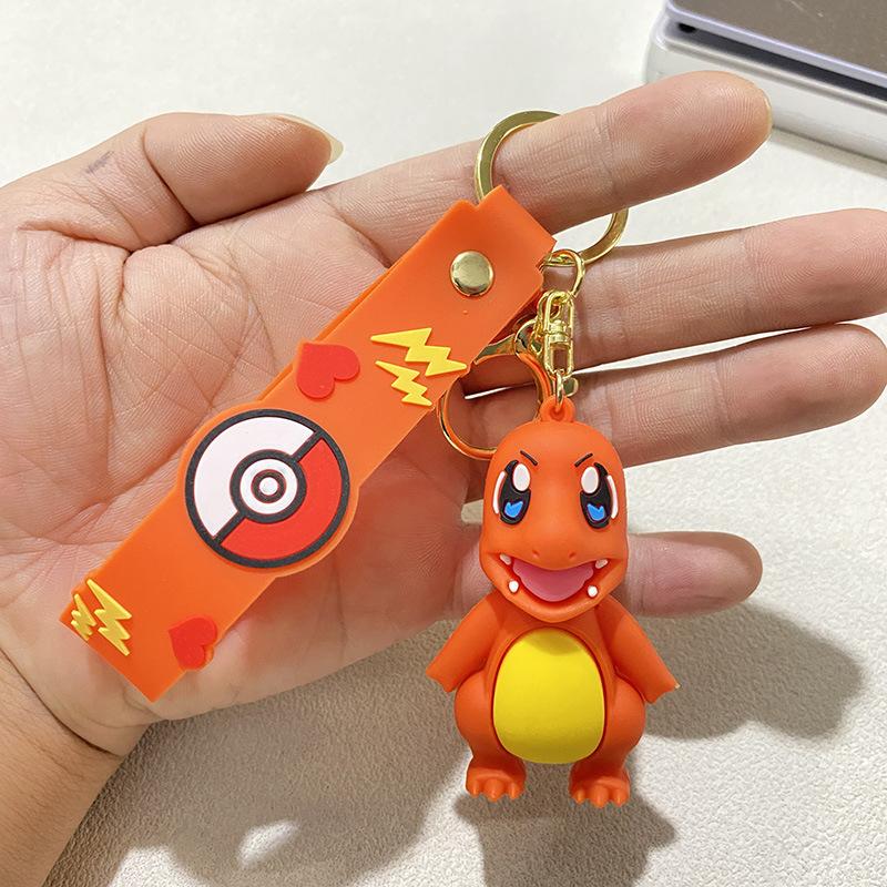 Cute Pokemon Key Ring Gengar Snorlax Mimikyu Anime Action Figure Toy Keyring Pendant Gift High Quality Perfect Gift