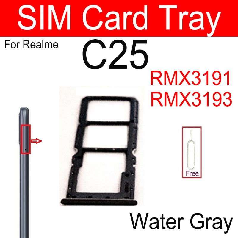 Zásuvka na SIM kartu pro Realme C20 C20A C21 C25 C21Y C25Y C25S Zásuvka na dvě SIM karty Držák adaptéru Náhradní díly