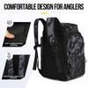 Fish Tackle Lure Organizer Storage Backpack Multi-layer Large-Capacity Design Waterproof Fishing Bag with Rod Holders