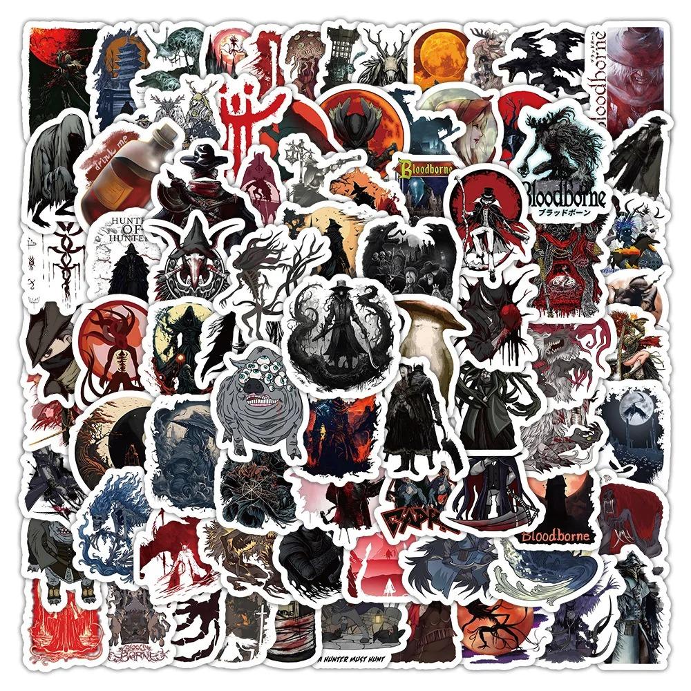 10/30/50/103PCS Bloodborne Cartoon Stickers Game Graffiti Decals Kids Toy Scrapbook Luggage Laptop Phone Car Bike Skateboard