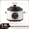 Porridge & Soup Stewing Electric Purple Clay Pot - Multifunctional Ceramic Health Cooker