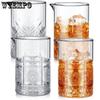4 buc. Pahar de amestecare cocktail Shaker-e cocktail Pahar de amestecare Fund gros Pahare de cristal Pahare stabile de amestecare pentru băuturi Barman Bar de acasă