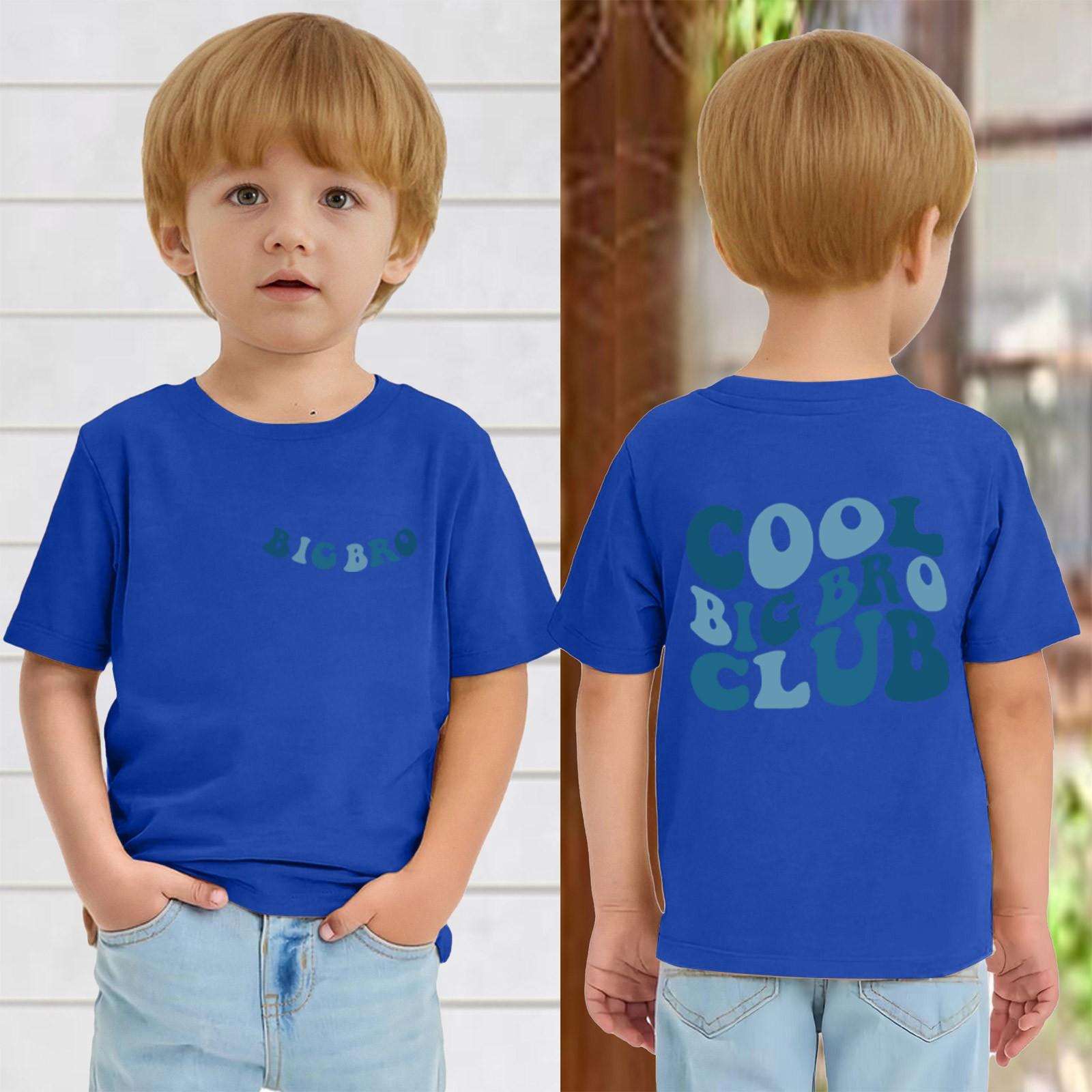 

Футболки для малышей, девочек и мальчиков, детские футболки с короткими рукавами и принтом для мальчиков и девочек 1-12 лет 110 синий