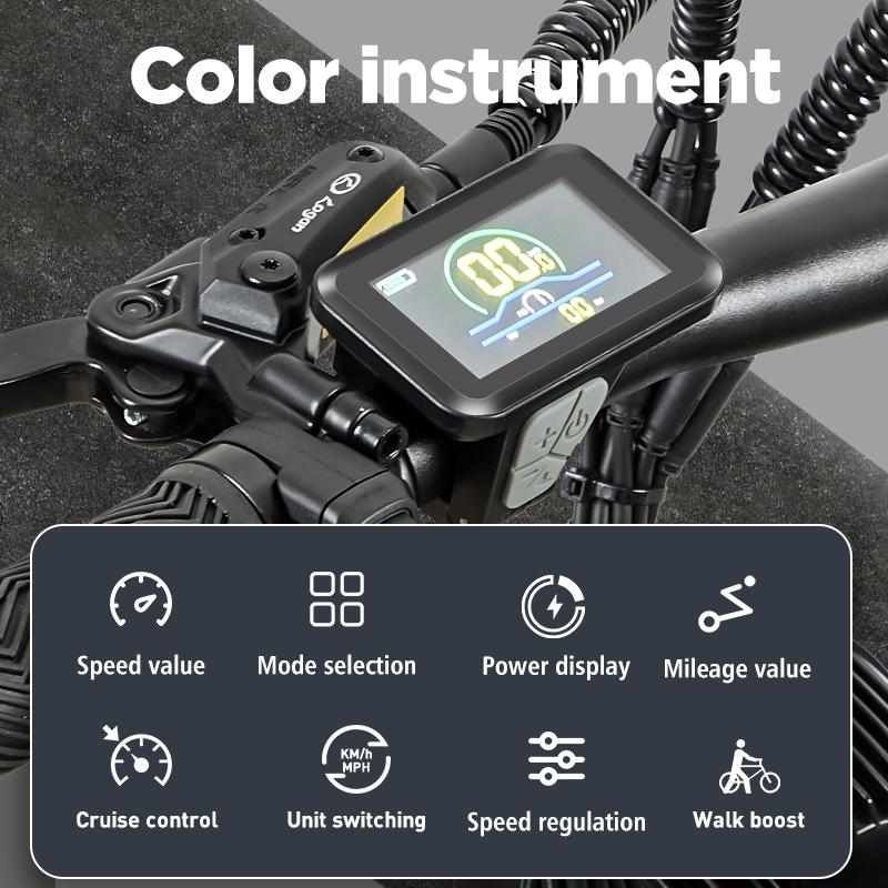 BURCHDA RX02 1500W 80 KM 26-inch Electric Mountain Bike 48V15AH Lithium Battery Fatbike Electric Bike for Adults Motorcycle