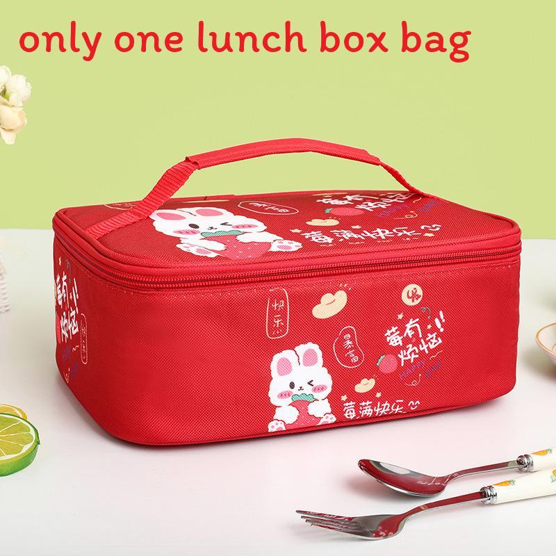 Cartoon Insulated Bento Bag For Kids With Aluminum Foil Lunchbox Carrier For School Or Travel