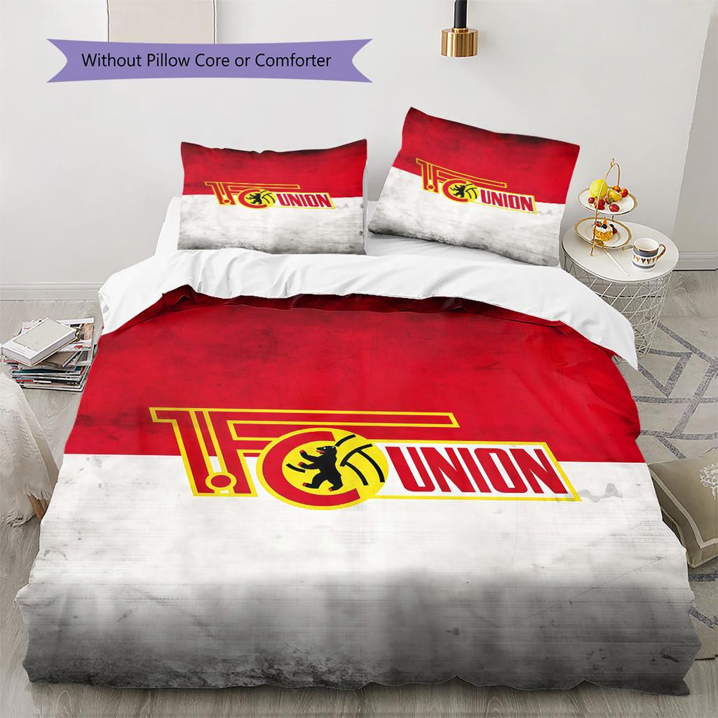 Union Passion Bettwäsche Steppdecke Set Bettbezug Kissenbezug Heimdekoration Geburtstagsgeschenk (1 Bettbezug + 2 Kissenbezüge, ohne Füllung)