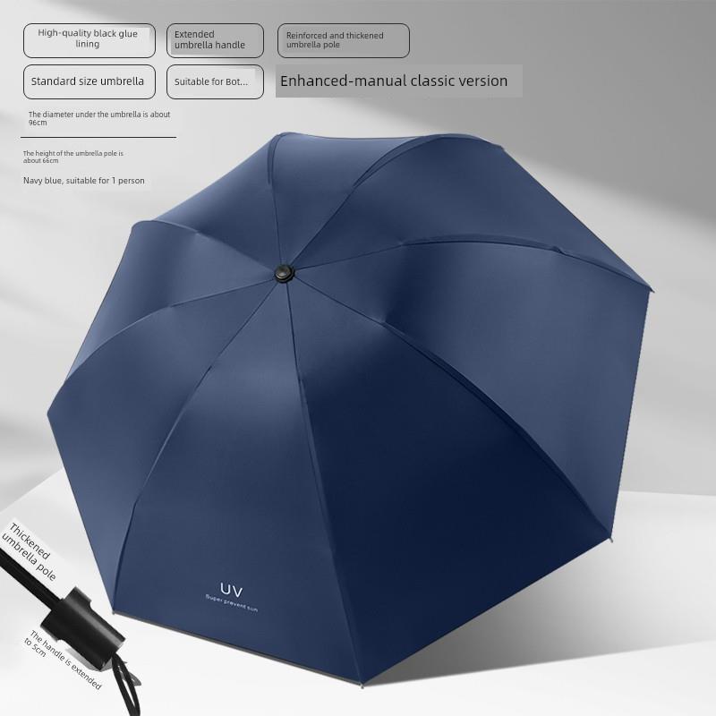 Dual-Purpose Sun and Rain Umbrella for Men and Women, Sun Protection, Uv-Resistant, Portable, Foldable, Fully Automatic, Large Sun Umbrella