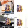 New 2d Acrylic Couple Cat Hanging Ornament Car Interior Decoration Keychain Gift