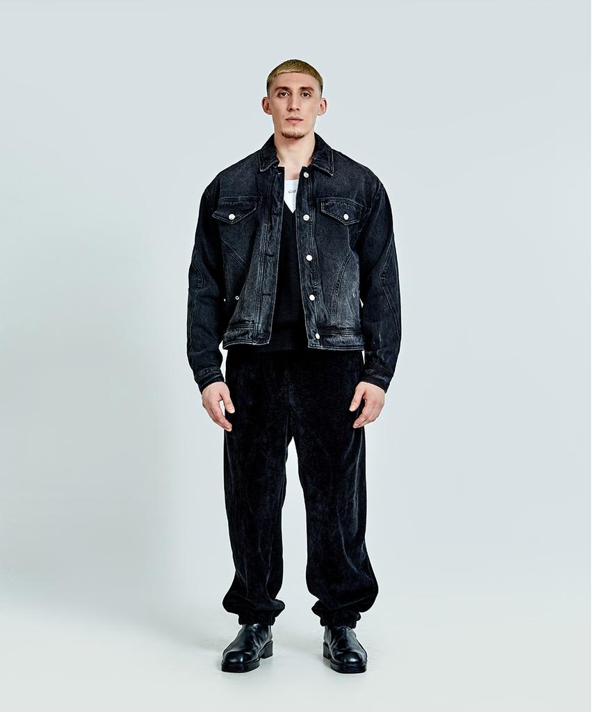51Percent Tunnel Lining Denim Jacket - Washed Black