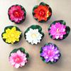 5Pcs Artificial Floating Lotus Flowers Water Lily Pond Ornament Simulation Plants for Pool Garden Wedding Decoration
