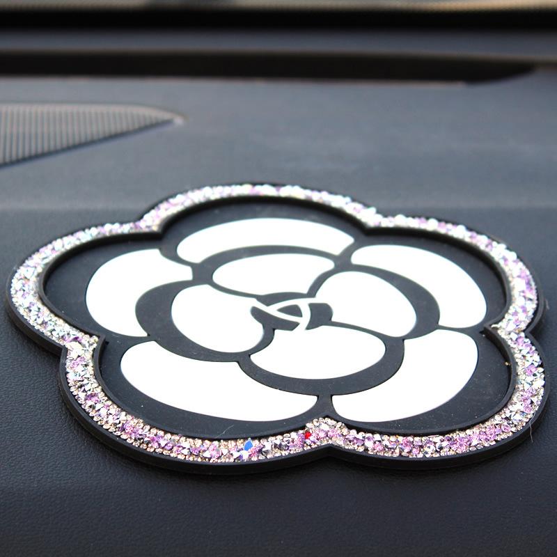 Diamond Mountain Camellia Carter Circuit Anti-Slice Cathema Creative Jewelry Silicon Car Products