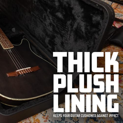 GATOR GWE Series Hard Case for Electric Guitars, Plywood with Tolex Lamination, GWE-TODFRHN (Compatible with Ibanez Tim Henson Signature Model TOD10N/