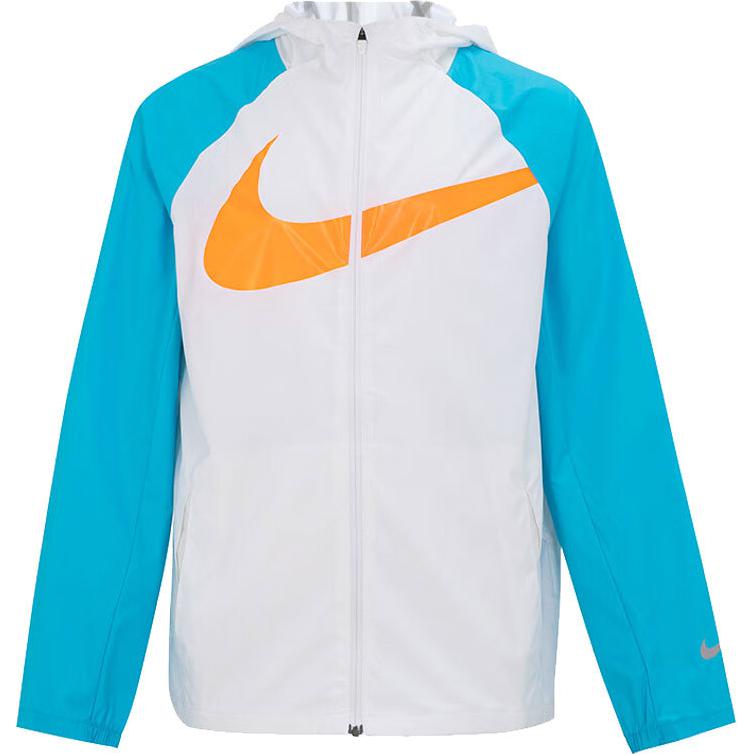 Nike Jaqueta Casual de Treino com Logotipo Jaquetas Infantis Branco FQ0707-100