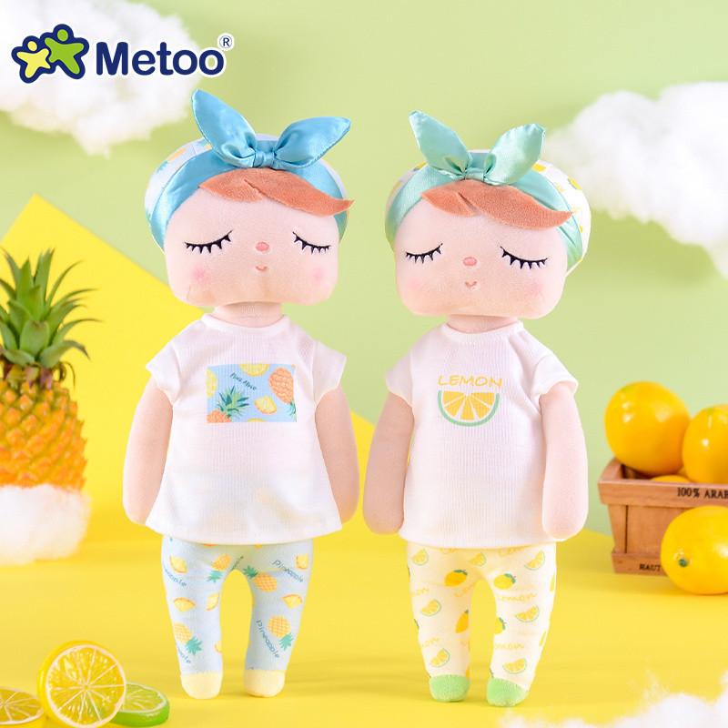 Metoo Angela Ctue Fruits Princess Plush DollWatermelon Lemon Peach ToysBaby Kids Holiday Gifts