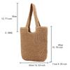 French Summer Woven Beach Handbag Shoulder Bag, Braided Style Single Tote Bag, Leisure Armpit Bag, Large Shopping Bag for Women