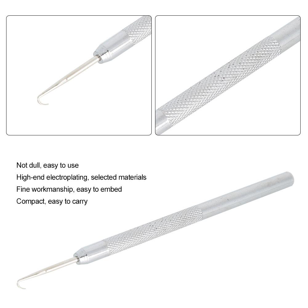 Professional Glasses Wire Pulling Hook Half Frame Glasses Repairing Draw HookStainless Steel Handle