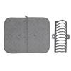 Dish Drying Mat and Rack Super Absorbent Kitchen Draining Pad for Pot Plate Pan Bowl Utensils Cookware Vegetable