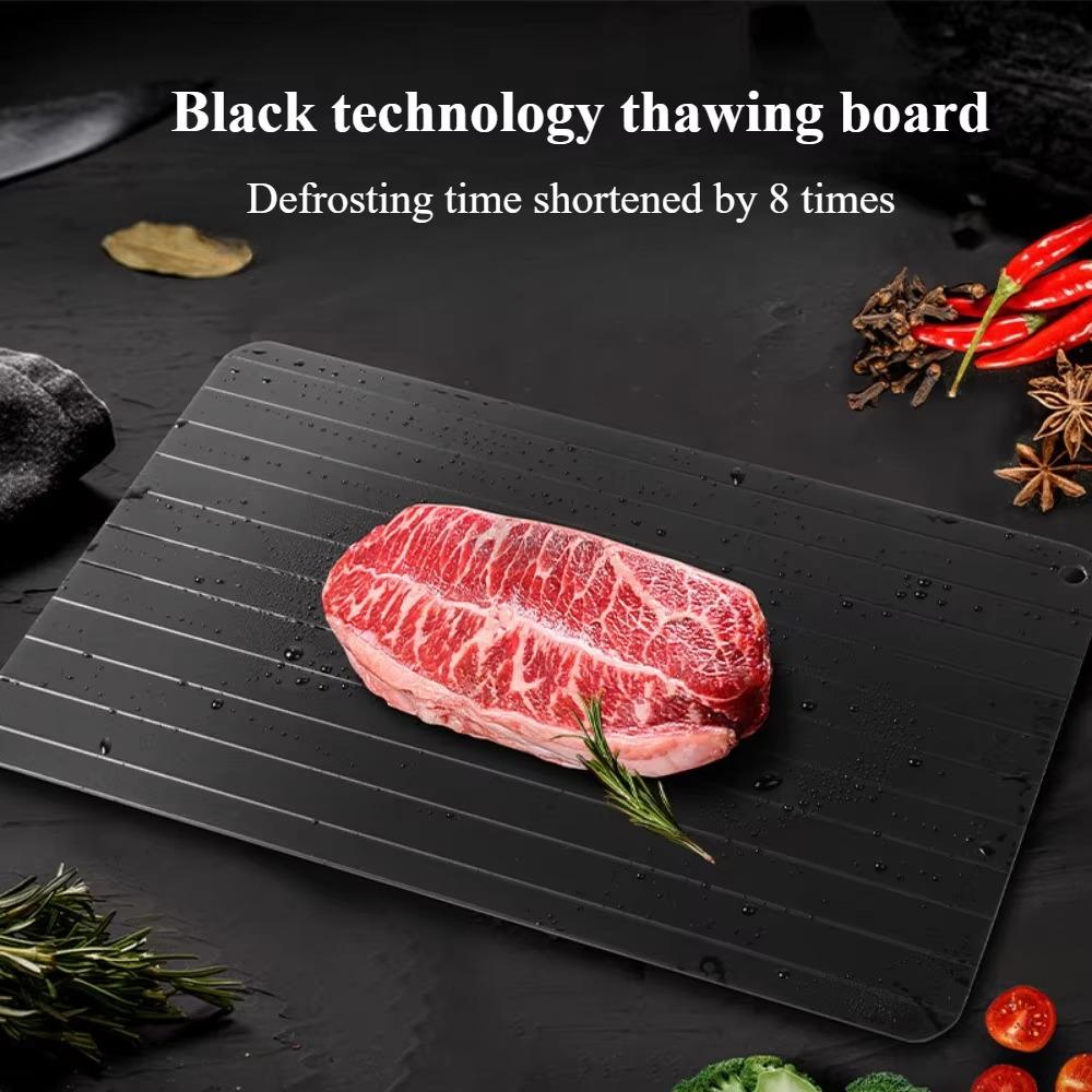 Rapid Defrosting Tray Fish Fruits Meat Foods Defrosting Board Aluminum Alloy Quick Ice Melting Device Household Kitchen Tools