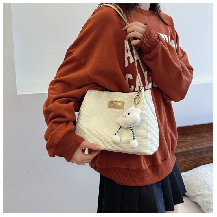 Women's New Versatile Simple Shoulder Bag, High-end Sensory Communication Shopping Bag