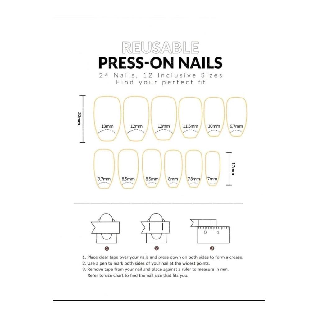 Set Of 24 Fake Nails