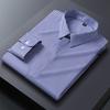 New Quality Anti-Wrinkle Men Shirt Long Sleeves Dress Shirts For Men Slim Fit Camisa Social Business Blouse Stripe Shirt 6XL 7XL