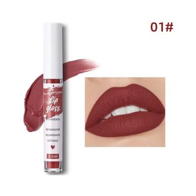 Lápiz labial mate nude de terciopelo de larga duración, resistente al agua y a la decoloración, antiadherente, para mujer, maquillaje, cosméticos, 12 unidades