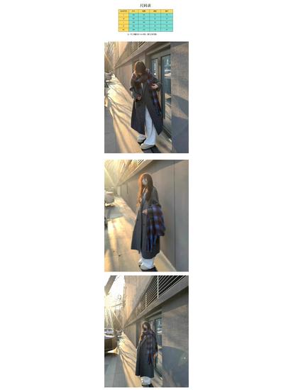 Women's High-End Gray Woolen Trench Coat - Thickened Korean Style Jacket for Autumn Winter
