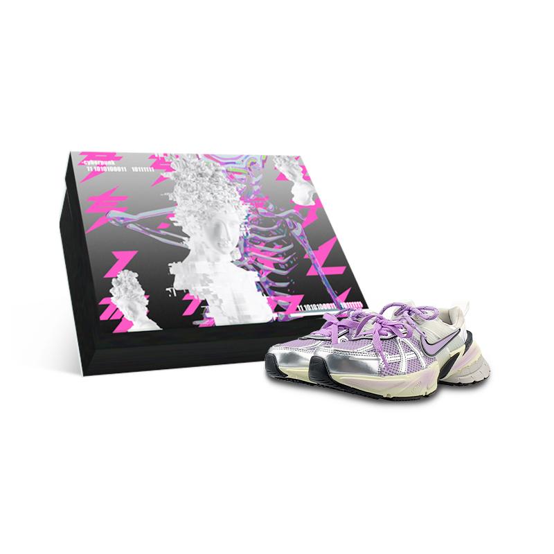 

Nike V2K Run Slip Resistant Low top Running Shoes Women s White Purple Gray FD0736-100(Team1265-BOX) 42.5