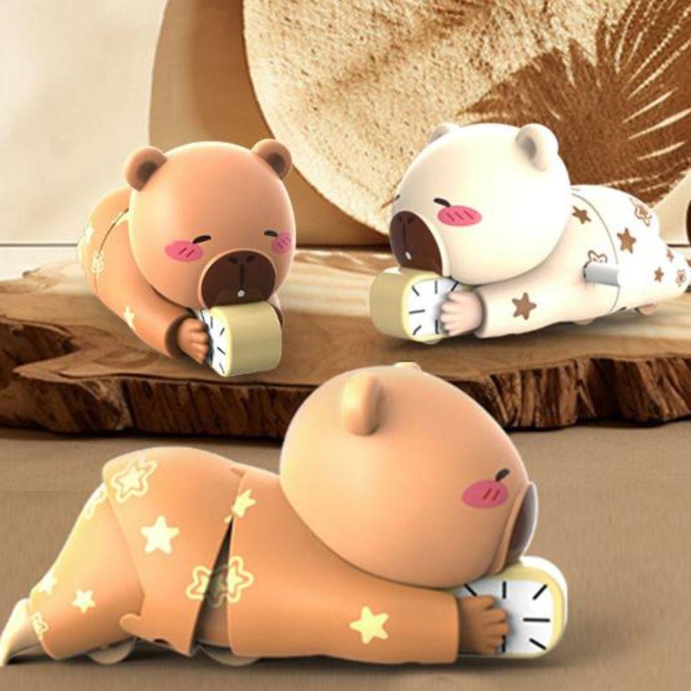 Cartoon Anime Wind-up Toy Interactive Clockwork Model Capybara Clockwork Toys  Kindergarten