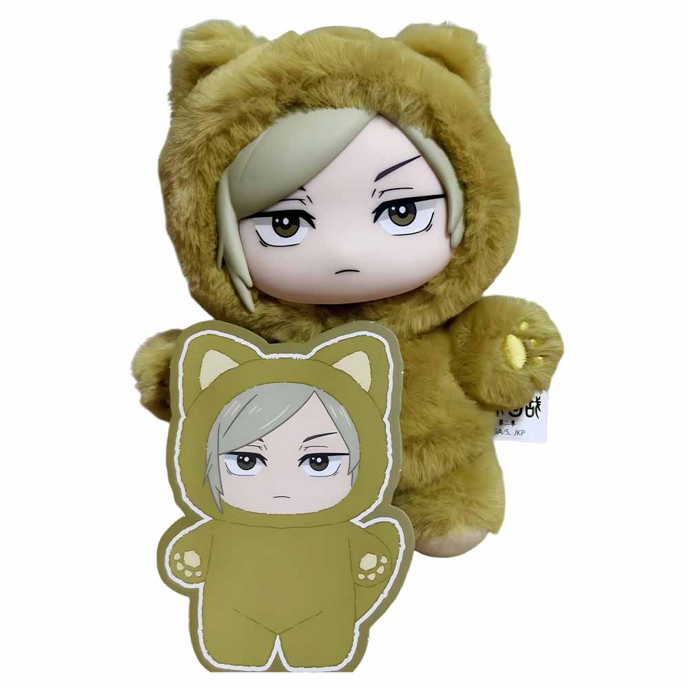 

Cute Plush Doll Jujutsu Kaisen Battle V2 Cat Paradise Party Anime Peripheral Soft Stuffed Collection Home Decor Toy Gift Kids