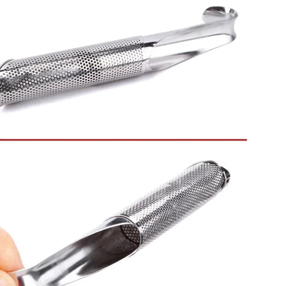 1 Pc Tea Strainer Stainless Steel Infuser Pipe Design Touch Feel Holder Tool Tea Spoon Infuser Filter