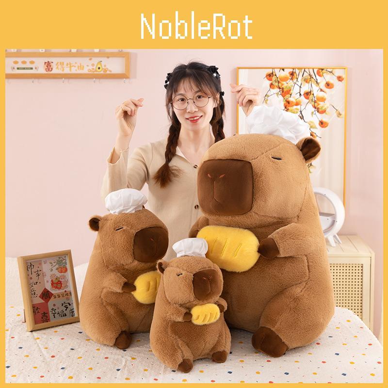 Plush Capybara Toy Chef Design Doll Birthday Gift Party Decoration Accessory