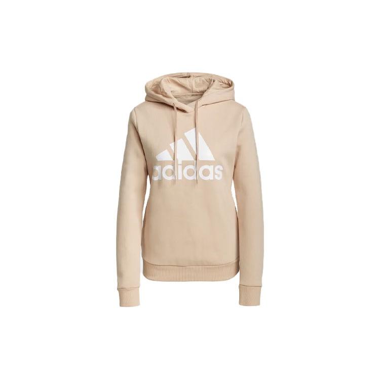 (WMNS) adidas Logo Printing Hoodie Beige Women s H07891 M