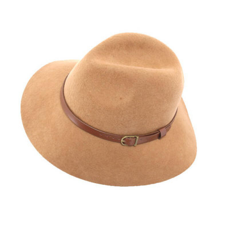 

Модная шляпа из фетра - Федора с ремешком H551 Jinkaki／Free size