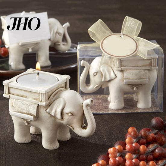 Portavelas Retro de Elefante de la Suerte para Velas de Té Candelabro Recuerdo de Boda Decoración para el Hogar