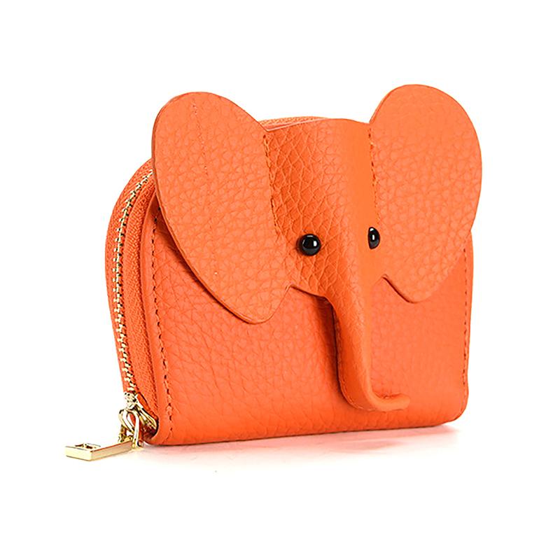 1Pieces Creative Cartoon Portable Storage Bags Cute PU Leather Elephant Money Bag Outdoor Mountaineering Bag Christmas Gifts