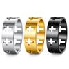 European and American Popular Simple and Fashionable Men's Jewelry Hand Jewelry Hollow Cross Ring