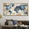 Canvas Poster Vintage Art World Map Poster Decor Wall Art Posters Bedroom Living Room Corridor Wall Decoration Ideal Gift
