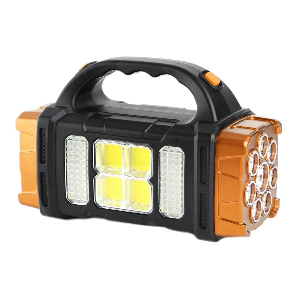 Long-range Flashlight Waterproof Solar Night Fishing Flashlights Power Bank USB COB Side Lights 4 Light Source Modes