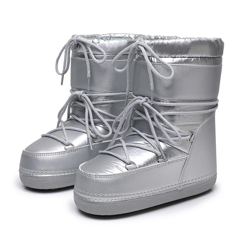 2024 Short Tube Waterproof Non-Slip Space Boots - Thickened Warm Snow Boots for Europe