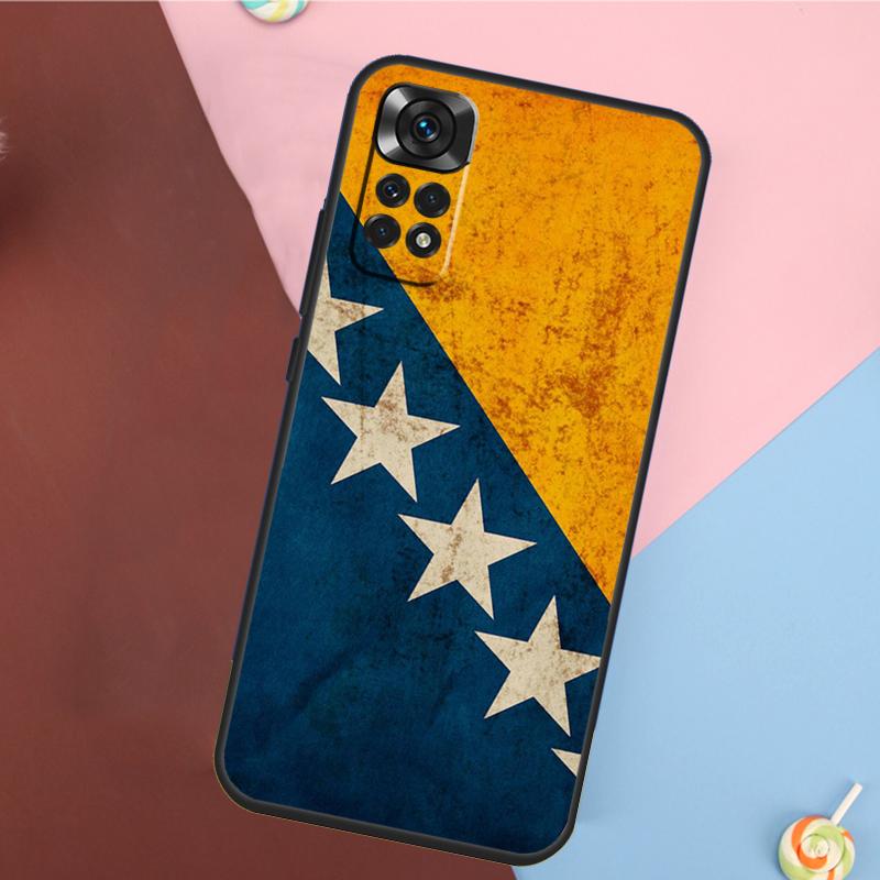 Bosnia and Herzegovina Flag Cover For Xiaomi Redmi Note 14 13 Pro 12 11 9 10 9S 10S 11S 12S Redmi 14C 10C 12C 13C Case