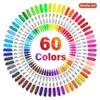 Shuttle Art Permanent Color Marker Fine 60 Quick Water for Coloring Writing and Notebooks Markers, Pens, Set, Point, Colors, Drying, Resistant, Kids,