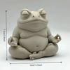 Een mollige Zen-kikker, een meditatiekikker, een 3D-geprint decoratief item, geschikt voor thuis en kantoor, een heel goed cadeau
