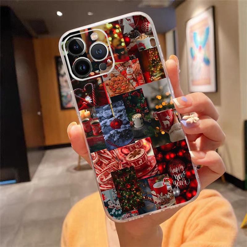 Phone Case For iphone 17 Pro Max 17 Air 16 15 14 13 Pro Max 15 16 Pro 15Plus Christmas Tree