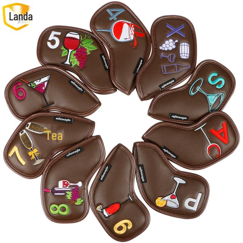 Landa Golf Iron Headcovers - Wine Glass Design