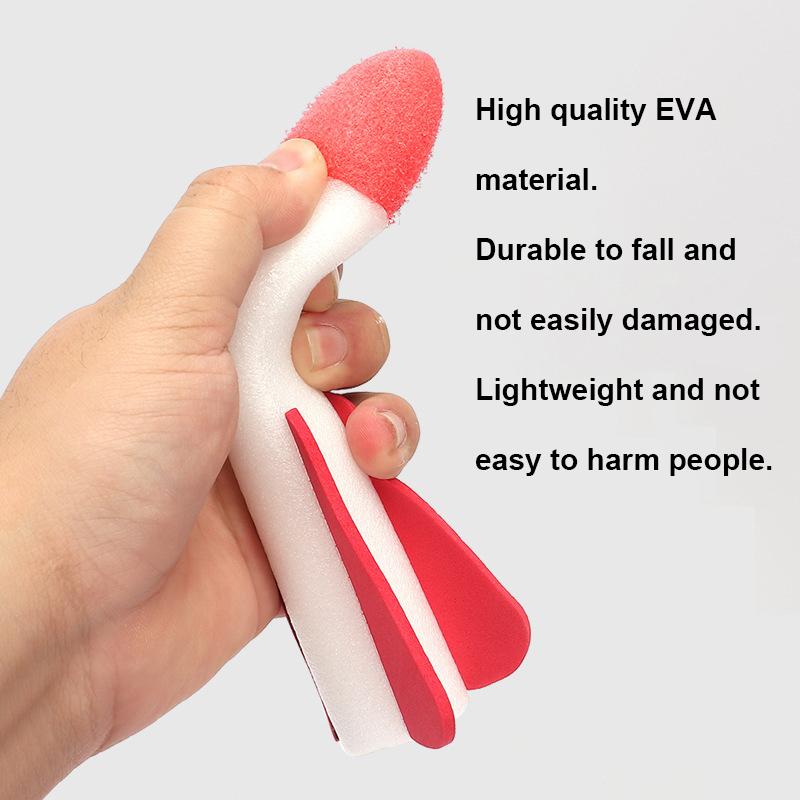 Kids Foot Pedal Air Pump Rocket Launcher Toy Kit Foam Rocket Accessories Boys Girls Outdoor Jumping Sport Launch Rocket Game Toy